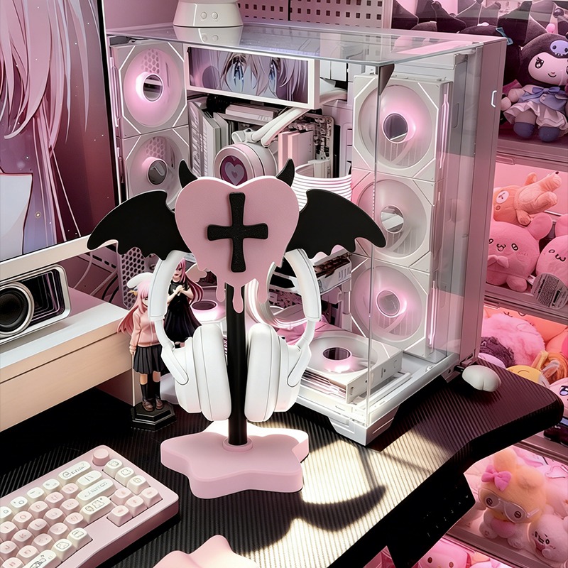 Gaming Accessories Aesthetic - ขาตั้งหูฟังน่ารักสไตล์สวยงาม สำหรับวางบนโต๊ะเล่นเกม อีสปอร์ต ขาตั้งโชว์ ปรับแต่งได้ อุปกรณ์เสริม