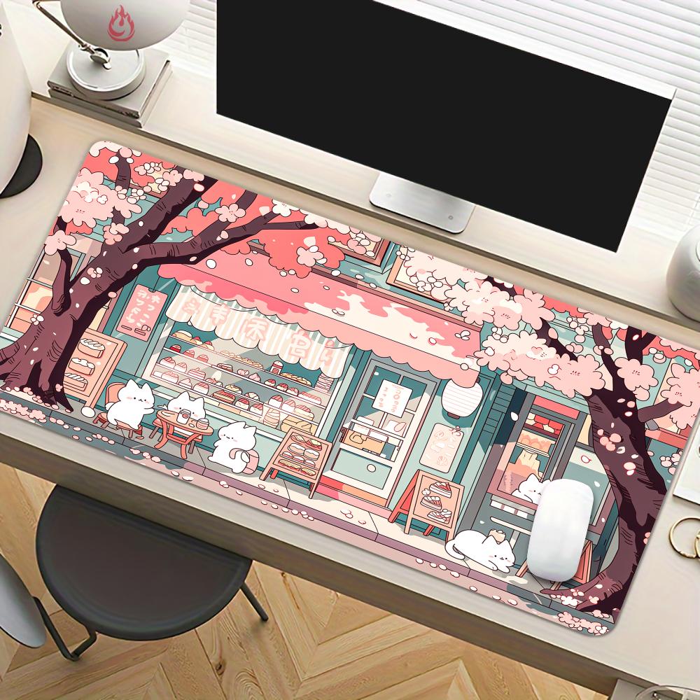 แผ่นรองเมาส์ลายร้านขนมและแมวน่ - Gaming Accessories Shop บทวิจารณ์และราคา