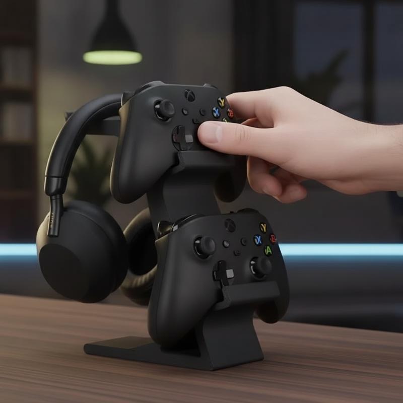 ขาตั้งหูฟังและจอยเกมแบบคู่อเนก - Gaming Accessories Rack บทวิจารณ์และราคา