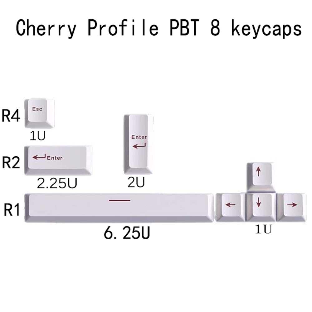 คีย์แคปเชอร์รี่โปรไฟล์ PBT คีย - Gaming Accessories Aesthetic บทวิจารณ์และราคา